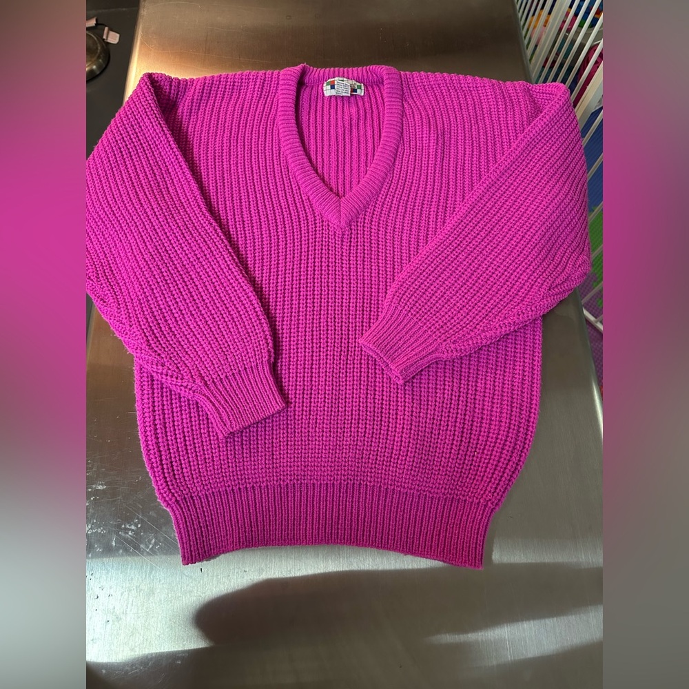 Bliss Fuchsia‎ Knit Sweater